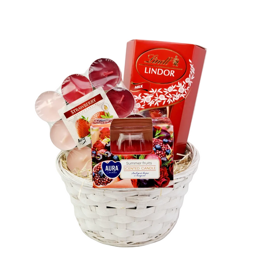 Donáška kvetov - Darčekový kôš – Summer Treats - slovenske-kvety.sk