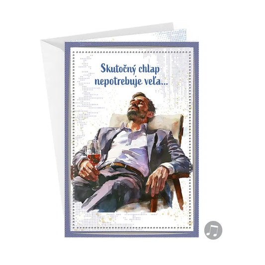 Hracie blahoželanie - Skutočný chlap