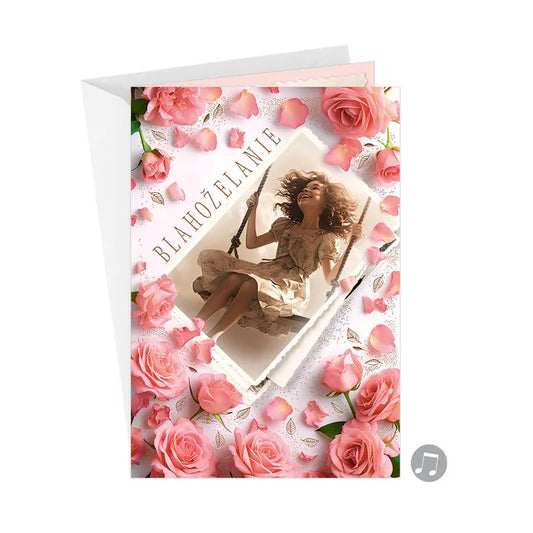 Hracie blahoželanie - Ruže