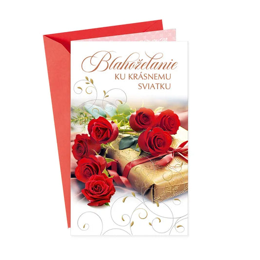 Blahoželanie ku krásnemu sviatku - Ruže