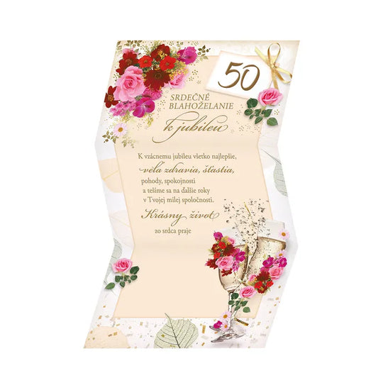 Blahoželanie k 50. jubileu Kytica - Listina