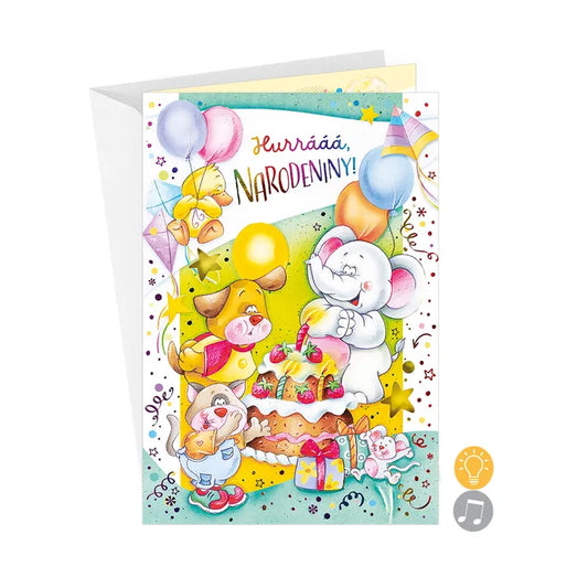 Hracie blahoželanie pre deti - Hurá narodeniny!
