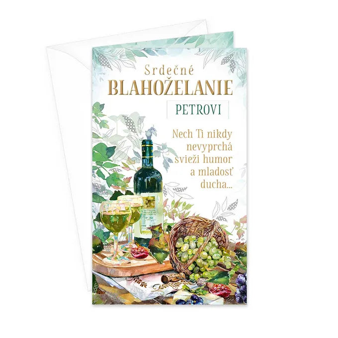 Blahoželanie s menom k narodeninám alebo meninám (výber mena) - pre muža