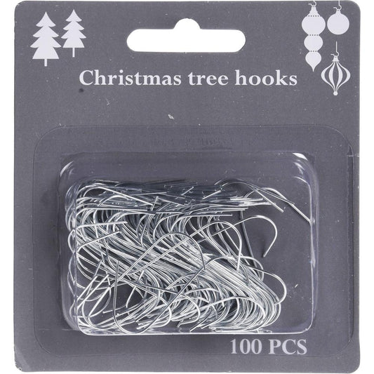 Strieborné háčiky na vianočné ozdoby
