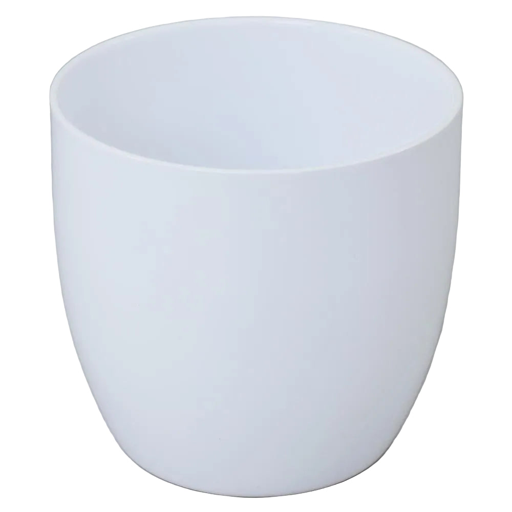 Donáška kvetov - Keramický kvetináč Base Shiny White 14cm - slovenske-kvety.sk