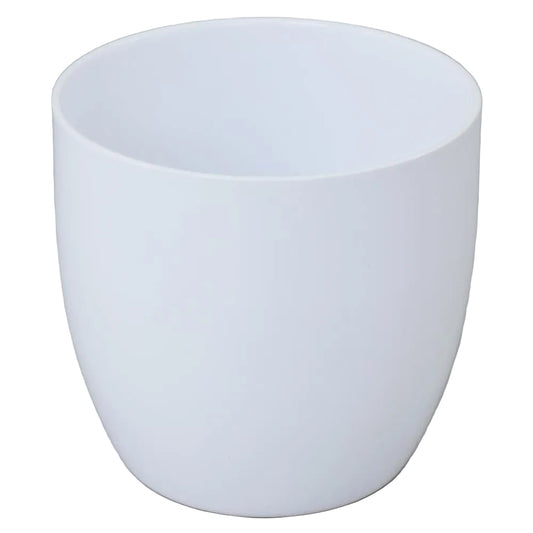 Donáška kvetov - Keramický kvetináč Base Shiny White 14cm - slovenske-kvety.sk