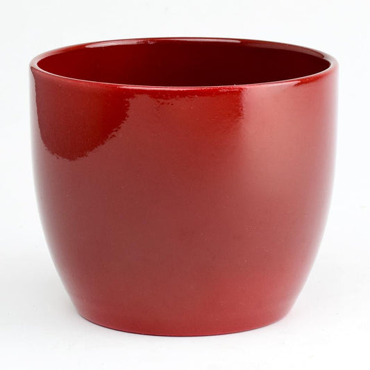 Keramický kvetináč bordový, rôzne veľkosti