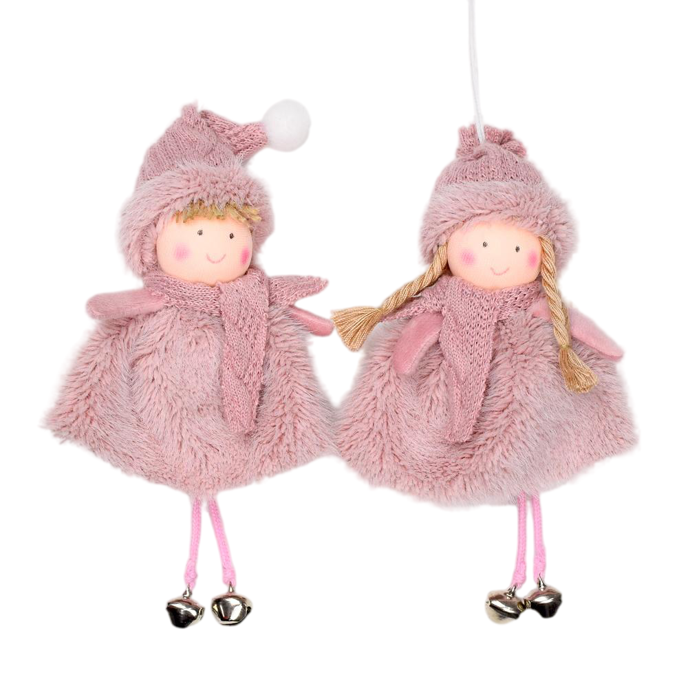 Bábika záves 17cm ružová mix