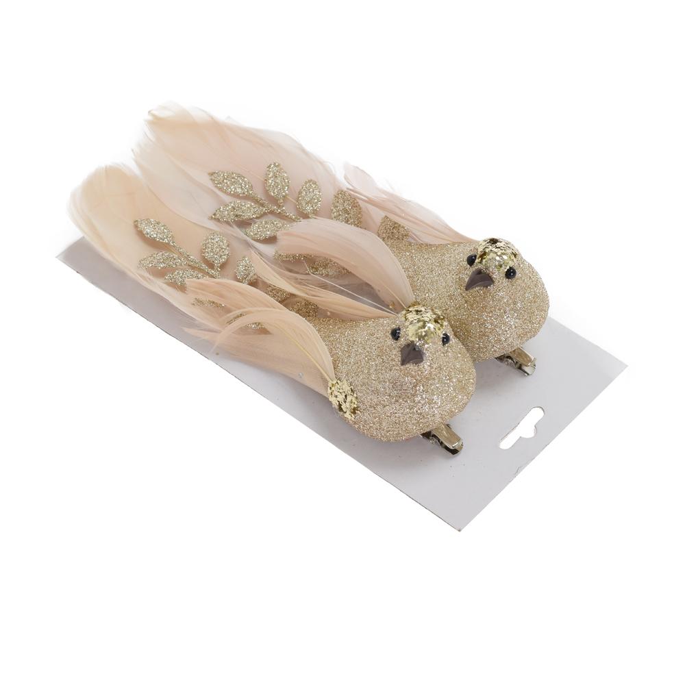 Vtáčik so zlatou hlavičkou 1ks zlatý