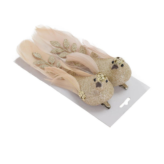 Vtáčik so zlatou hlavičkou 1ks zlatý