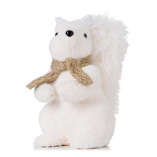 Veverička so šálom sediacia 24cm