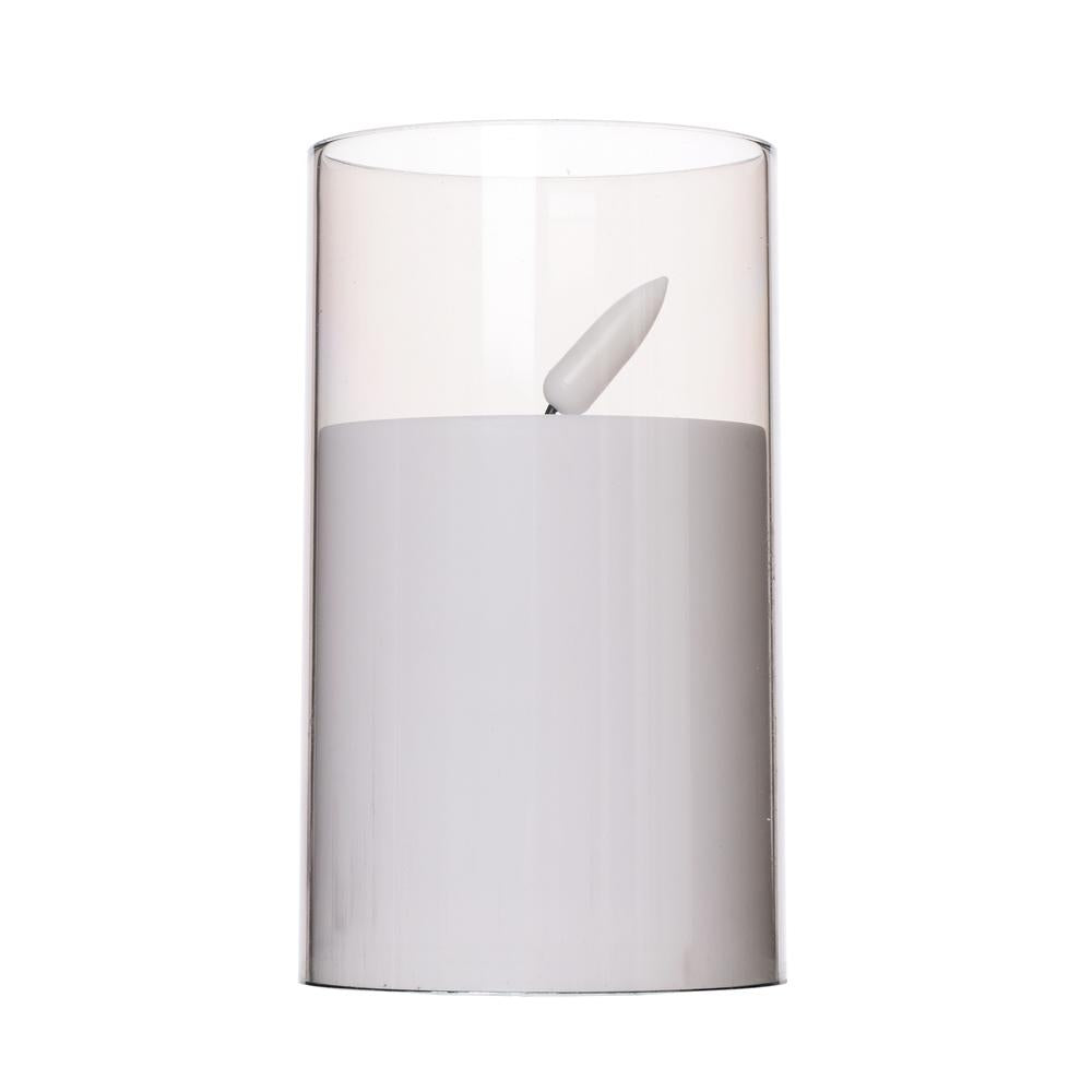 LED sviečka valcová s pohyblivým plameňom v tube 7x12,5cm