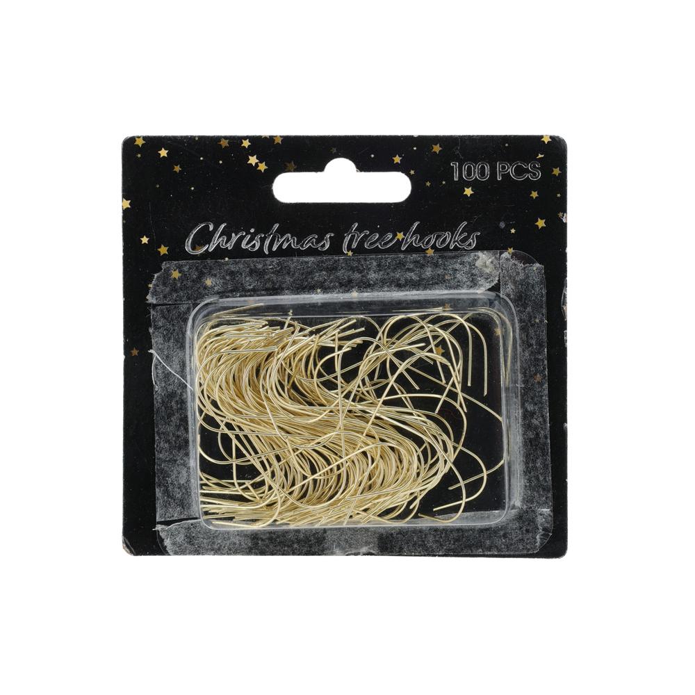 Zlaté háčiky na vianočné ozdoby