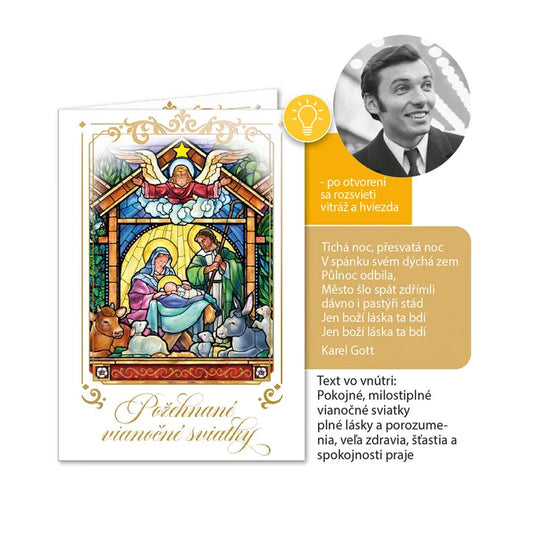 Hudobný pozdrav s melódiou - Požehnané vianočné sviatky - Karell Gott Tichá noc