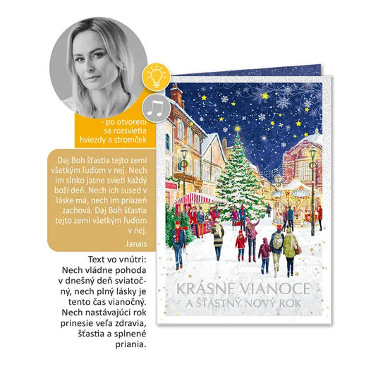 Hudobný pozdrav s melódiou - Krásne Vianoce - Janais Daj Boh šťastia