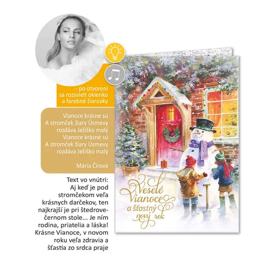 Hudobný pozdrav s melódiou - Veselé Vianoce - Mária Čírová Vianoce krásne sú