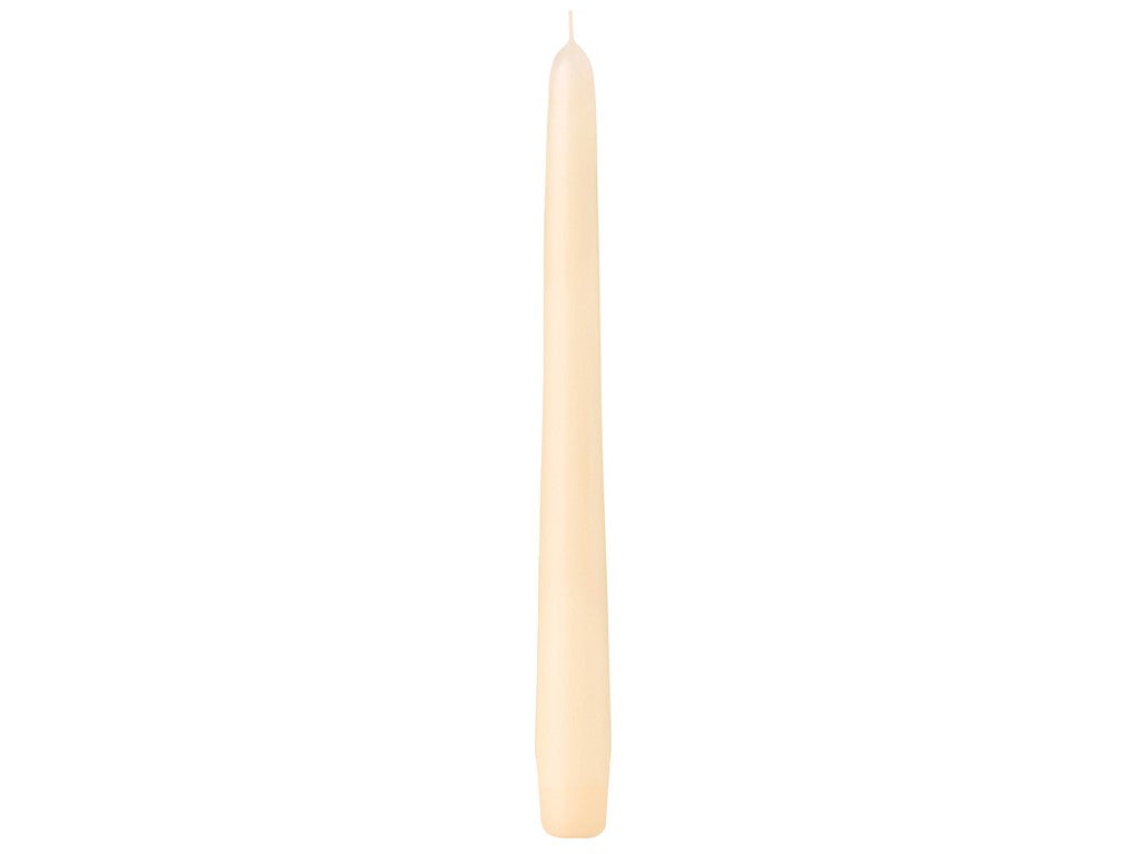 Kónická sviečka 1ks - Slonovina 24cm