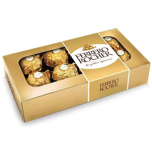 Ferrero Rocher Oblátky poliate mliečnou čokoládou s drvenými lieskovcami 100 g