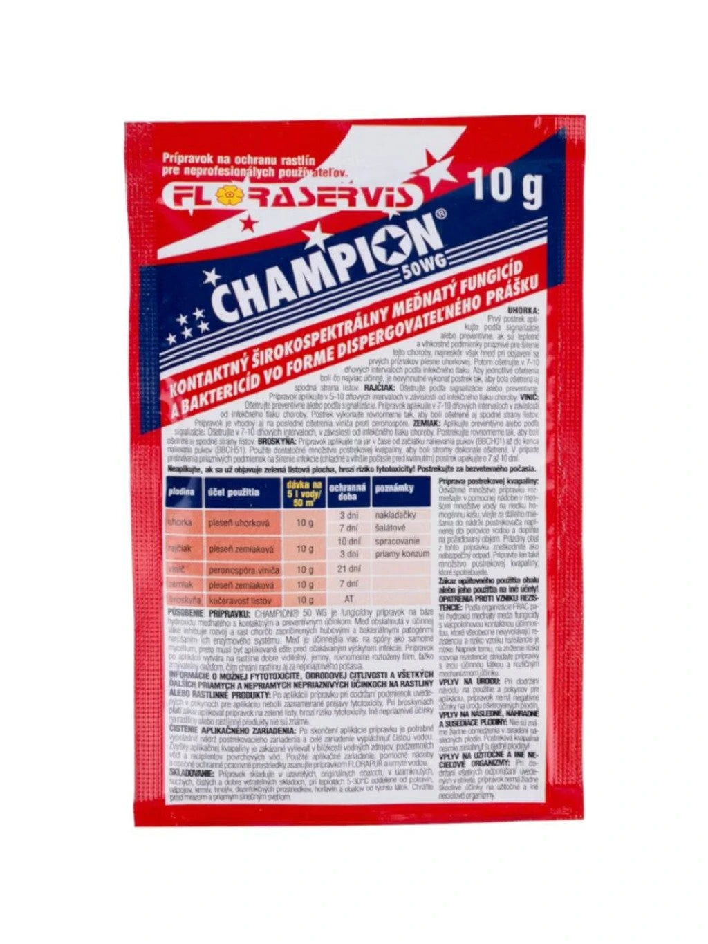 Donáška kvetov - Champion 50WG 10g - slovenske-kvety.sk