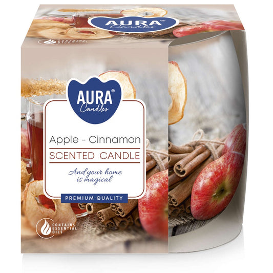 Vonná sviečka v skle - Apple-Cinnamon