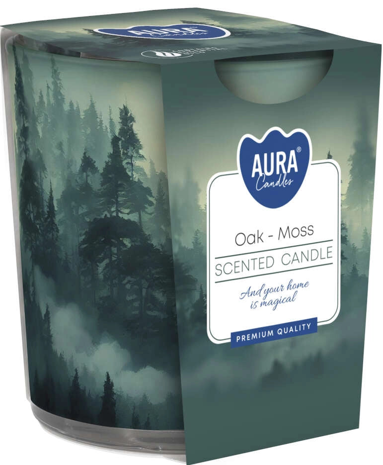 Vonná sviečka so vzorom lesa - Oak Moss
