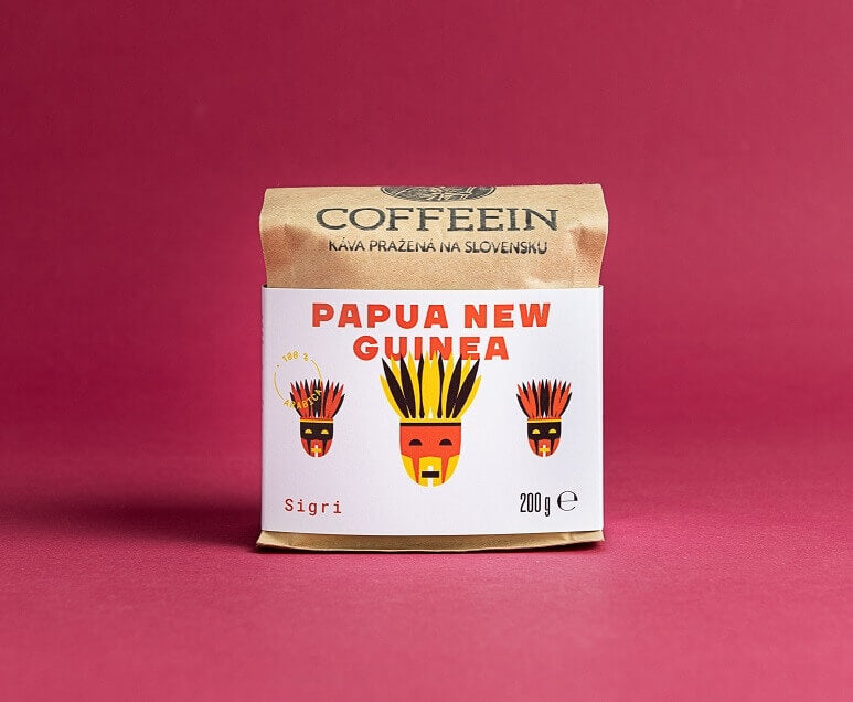 Zrnková káva 200g - Papua New Guinea Sigri