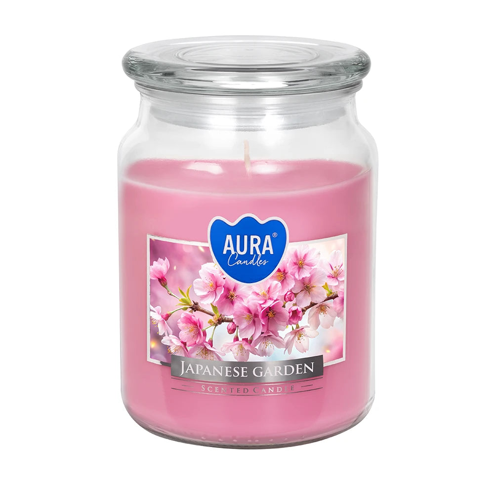 Veľká sviečka v skle - Japonská záhrada