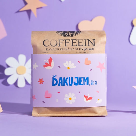 Donáška kvetov - Zrnková káva 200g - Ďakujem, že si - slovenske-kvety.sk