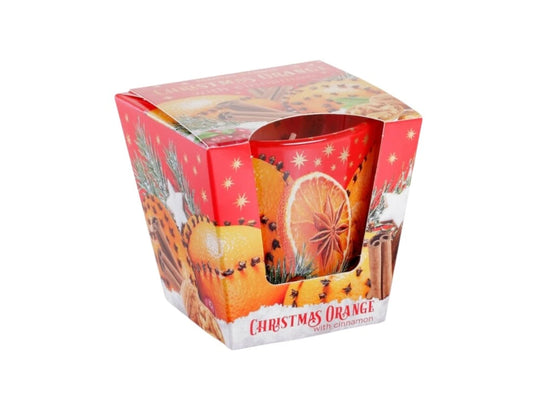 Vianočná vonná sviečka - Christmas orange - Pomaranče so škoricou