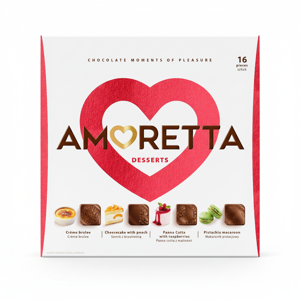 Donáška kvetov - Amoretta dezert 106g - Výber dezertov: créme brulee, pistáciové makronky, panna cotta, cheesecake - slovenske-kvety.sk