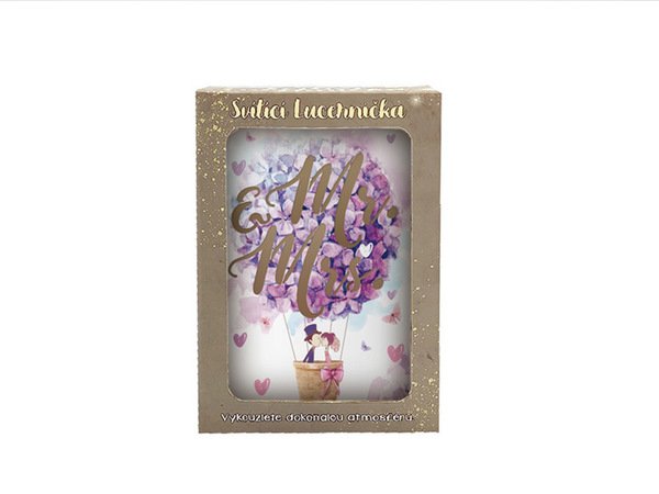 Svietiaca lucerna - Svadobná Mr. and Mrs.