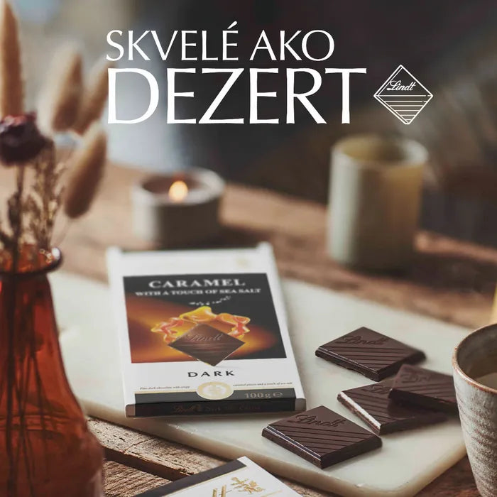 Lindt EXCELLENCE Dark Caramel with a touch of sea salt 100g