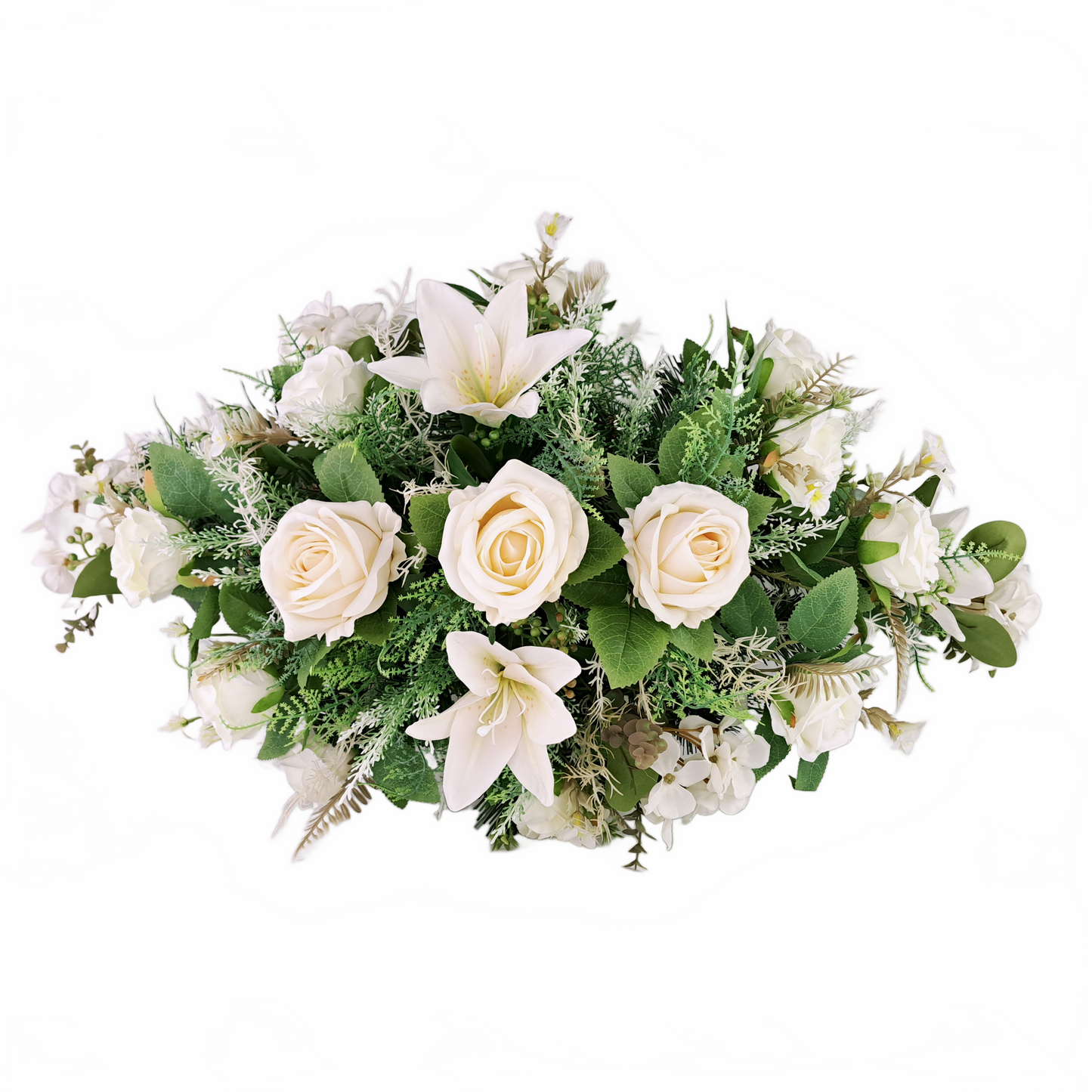 Smútočná kytica 70cm - Ikebana ruže a ľalie