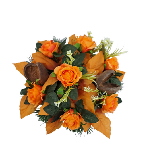 Smútočná kytica Klára – Oranžová