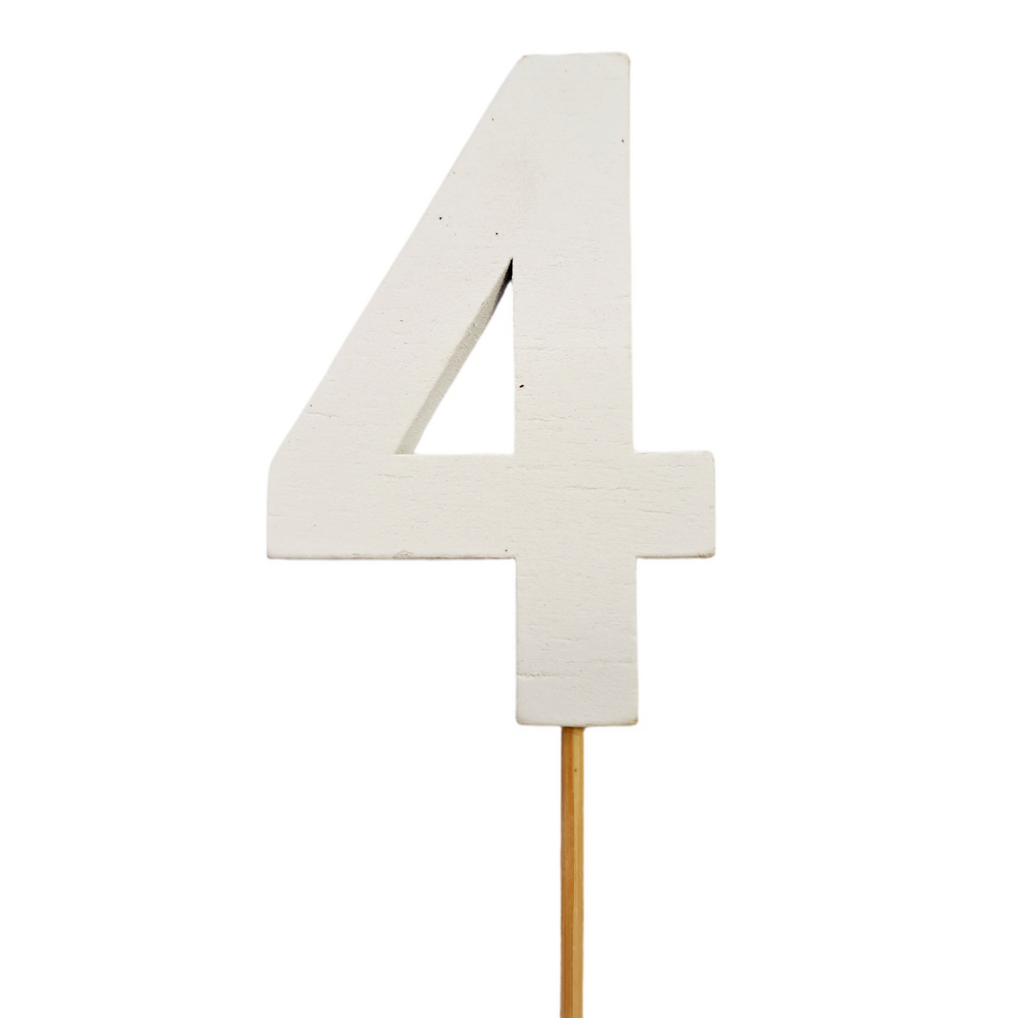 Číslo 4 biele