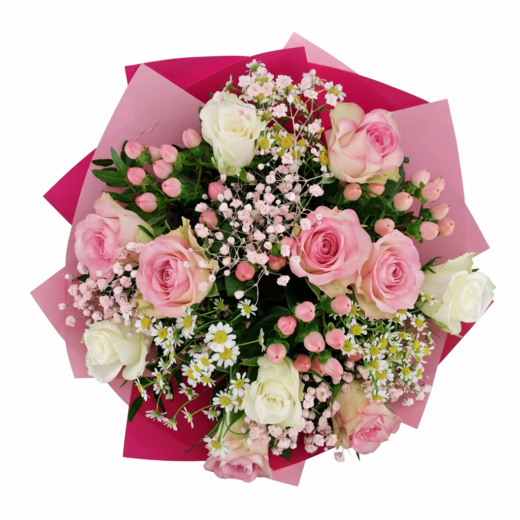 Donáška kvetov - Kytica Pink Blush - slovenske-kvety.sk