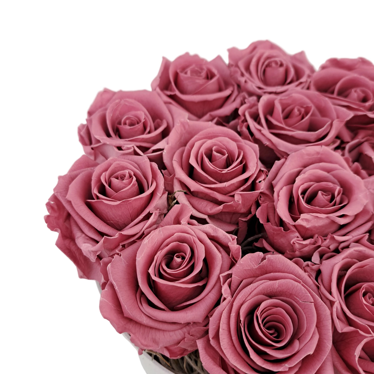 Flowerbox 13 stabilizovaných ruží - ETERNAL Flowers - Cherry pink