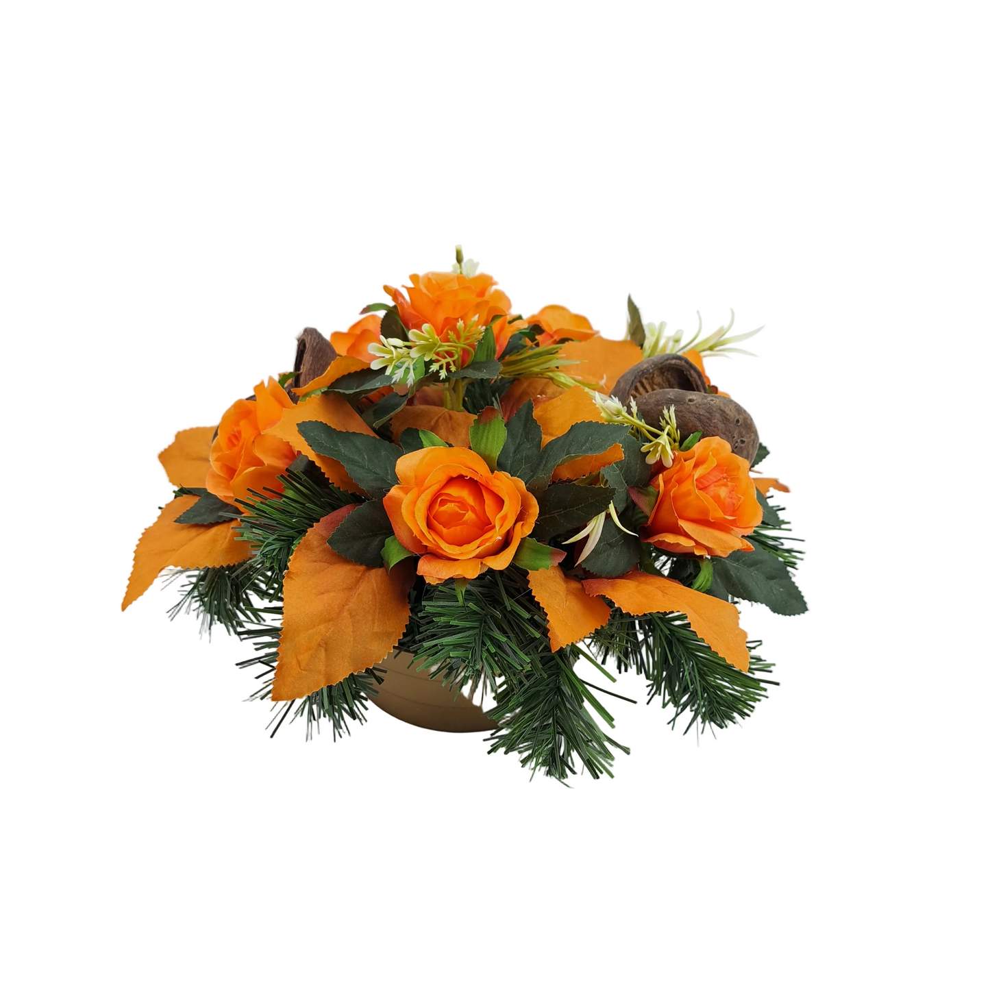 Smútočná kytica Klára – Oranžová