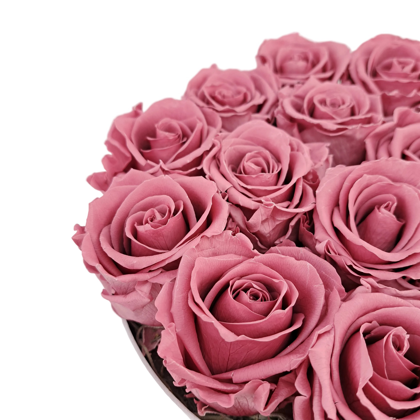 Flowerbox 15 stabilizovaných ruží - ETERNAL Flowers - Cherry pink