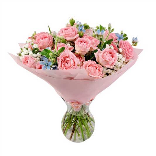 Novinka !Pink Princess - Trsové ruže s oxypetalom