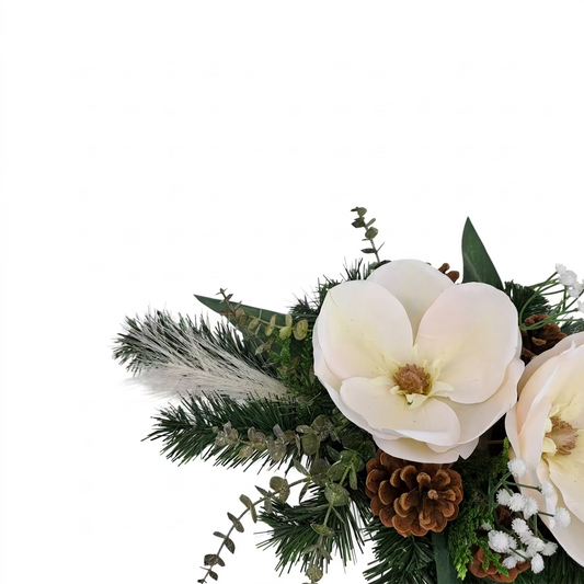 Smútočná kytica Magnolia – Biela