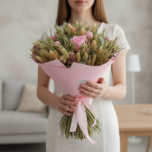 Donáška kvetov - Sušená kytica „Love Heart“ - slovenske-kvety.sk