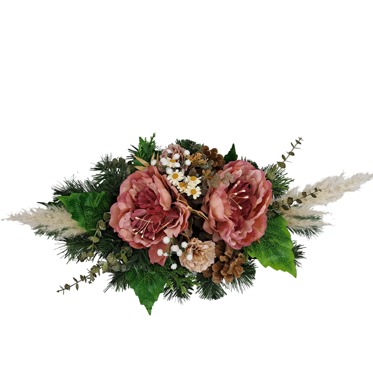 Smútočná kytica Peony - Červená