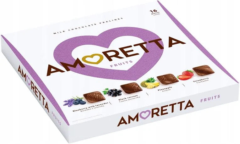 LIMITOVANÁ EDÍCIA! Amoretta 106g - Fruits -ananás, čierna ríbezľa, jahoda a čučoriedka s levanduľou