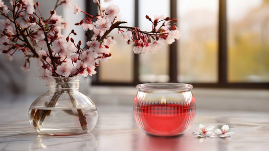 Vonná sviečka s kvetmi - Flower Petals