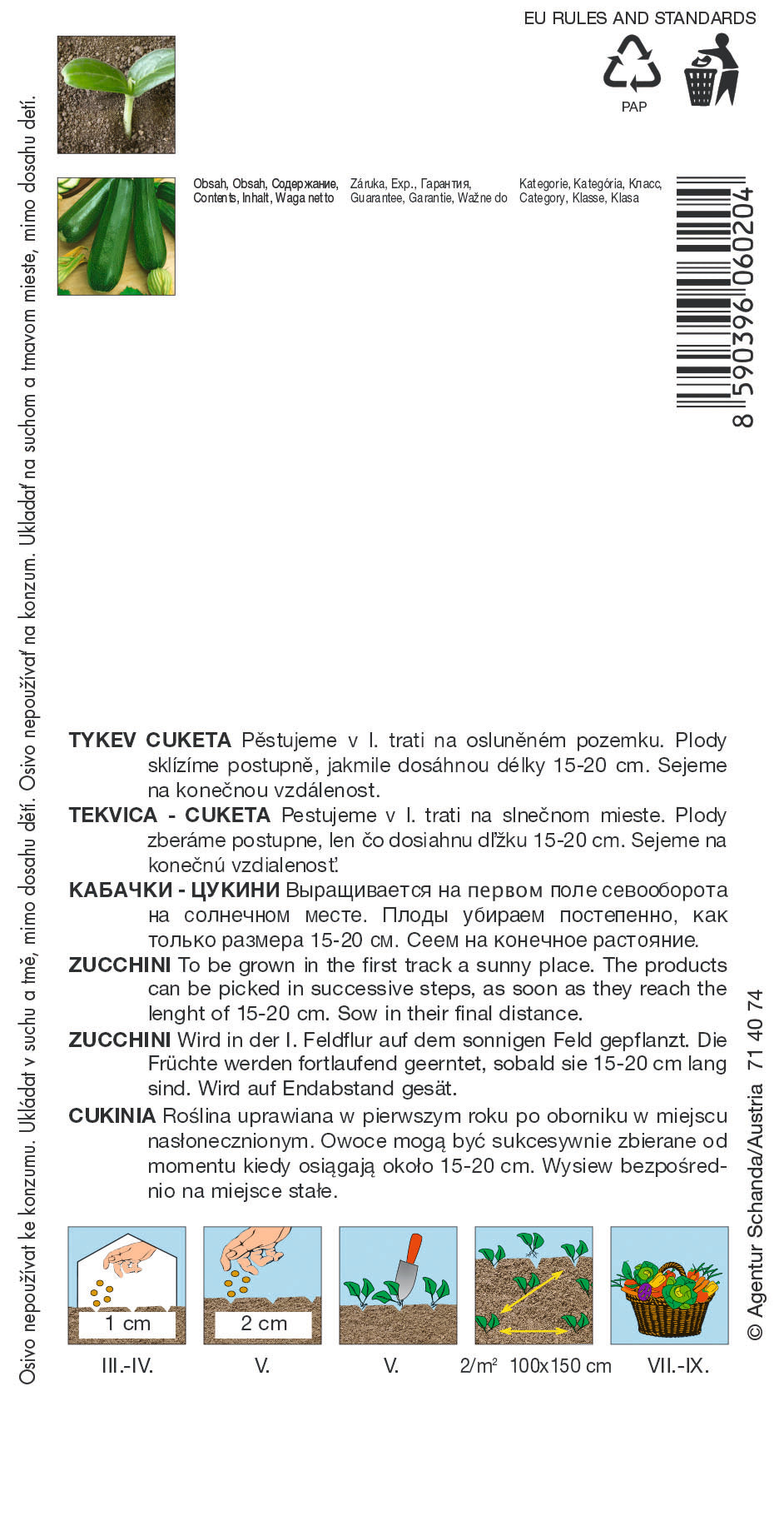 Donáška kvetov - SEMO - Tekvica cuketa - JIGONAL - slovenske-kvety.sk