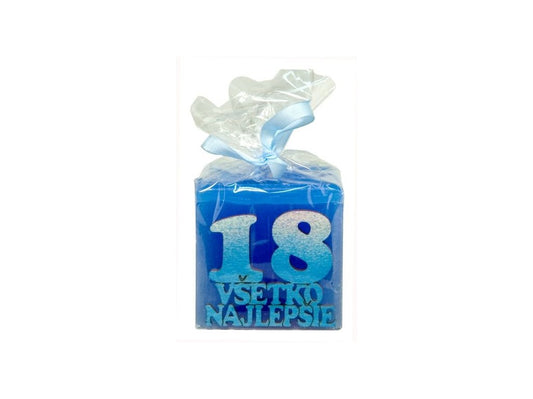 Sviečka 18 rokov - Všetko najlepšie, zelená