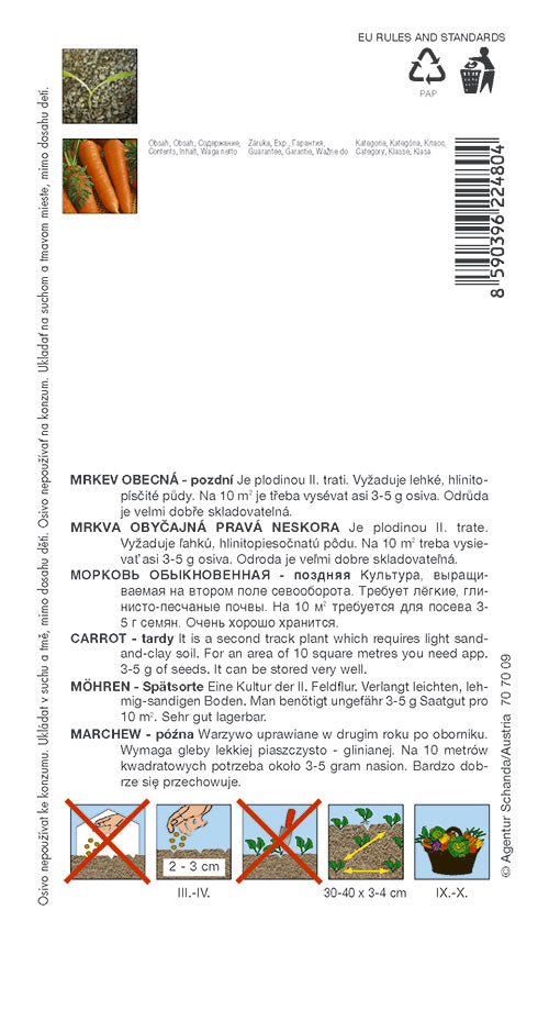 Donáška kvetov - SEMO - Mrkva obyčajná - BERLIKUMER 2 (ROMOSA) - slovenske-kvety.sk