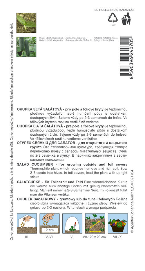 Donáška kvetov - SEMO - Uhorka šalátová - MARKYZA F1 - slovenske-kvety.sk