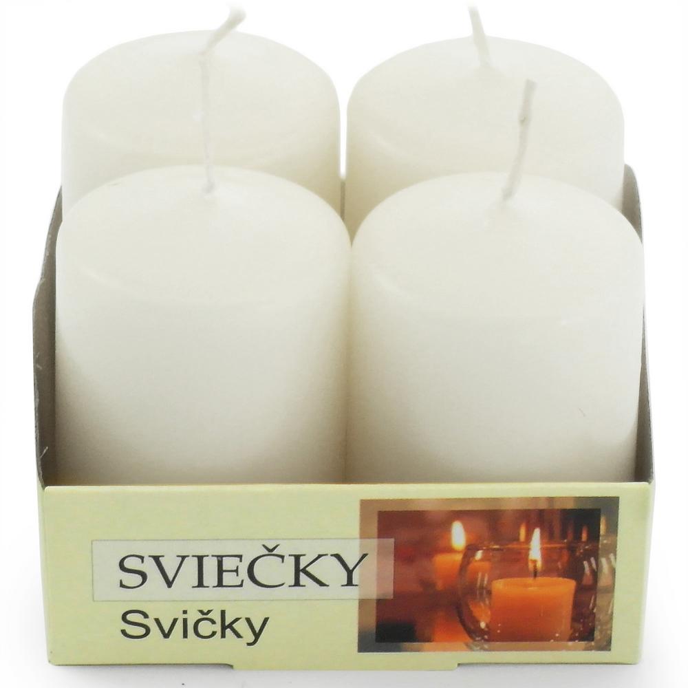 Donáška kvetov - Adventné sviečky biele 4ks - slovenske-kvety.sk